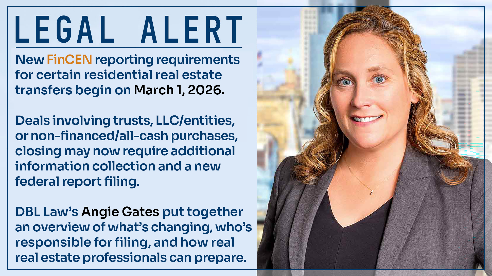 New FinCEN Reporting Rule for Certain Residential Real Estate Transfers Begins March 1, 2026