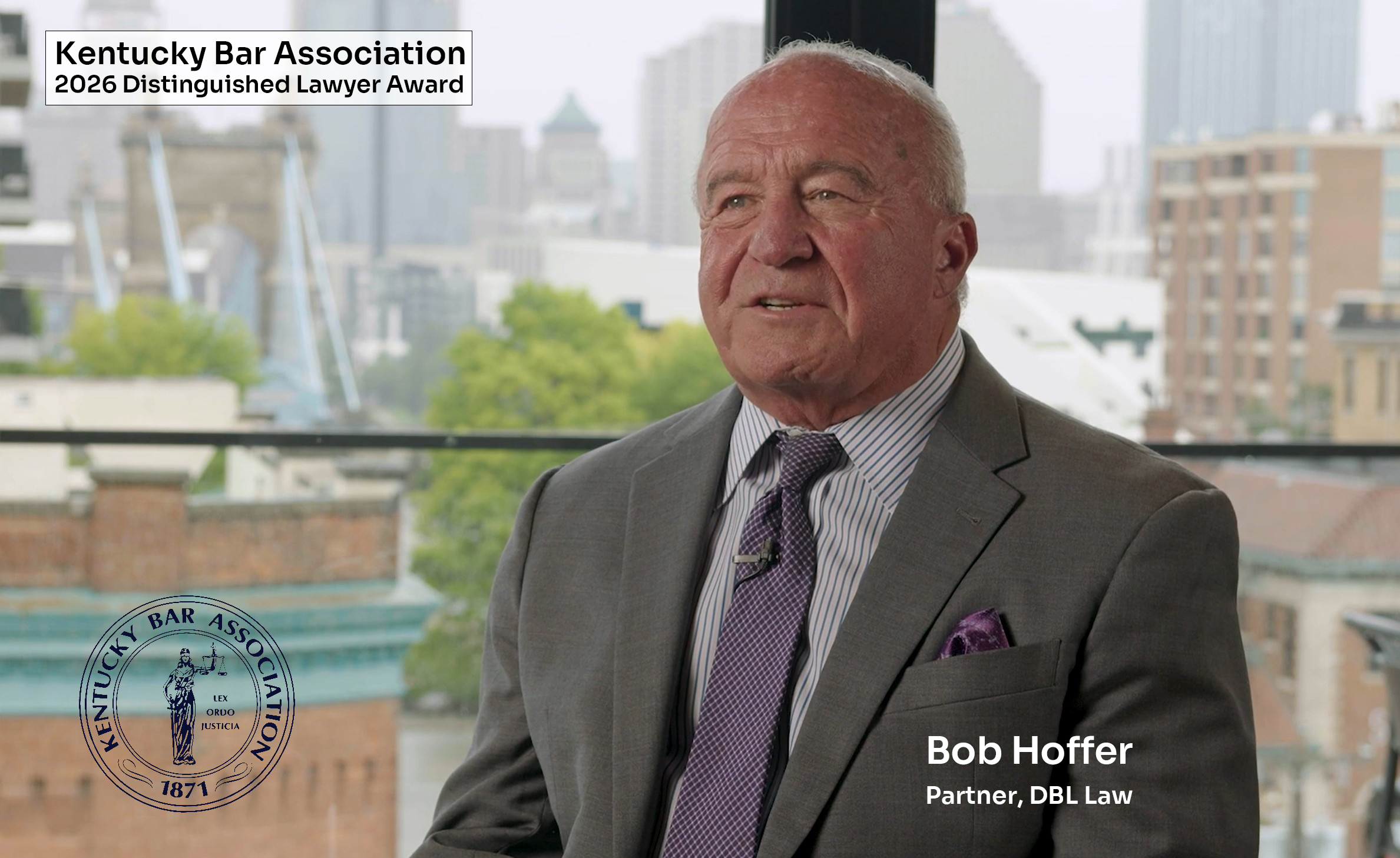 DBL Law’s Bob Hoffer Honored with Kentucky Bar Association Distinguished Lawyer Award